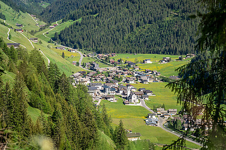 Dorfblick Der Blick vom Haus Richtung Dorf Innervillgraten